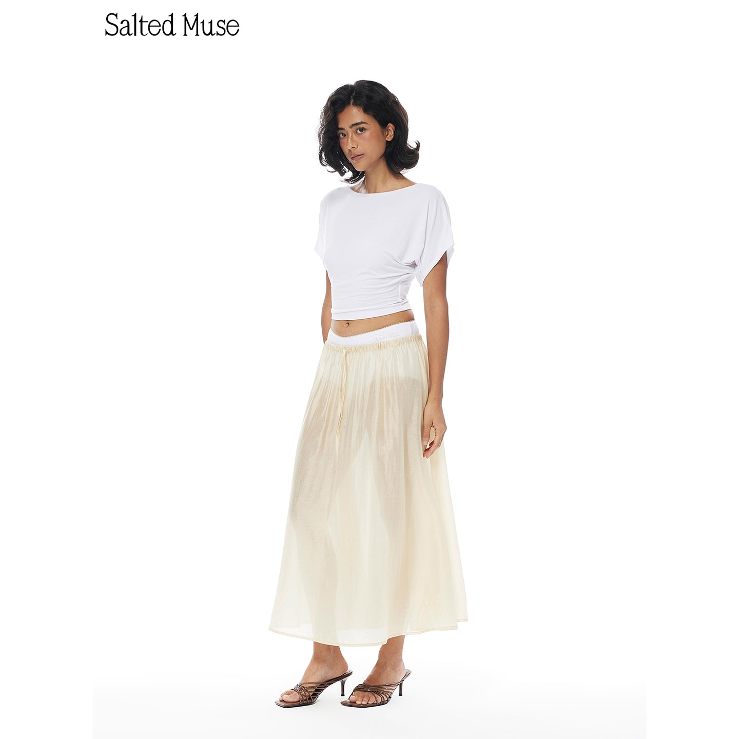 【SaltedMuse】French Lace shorts and umbrella skirt