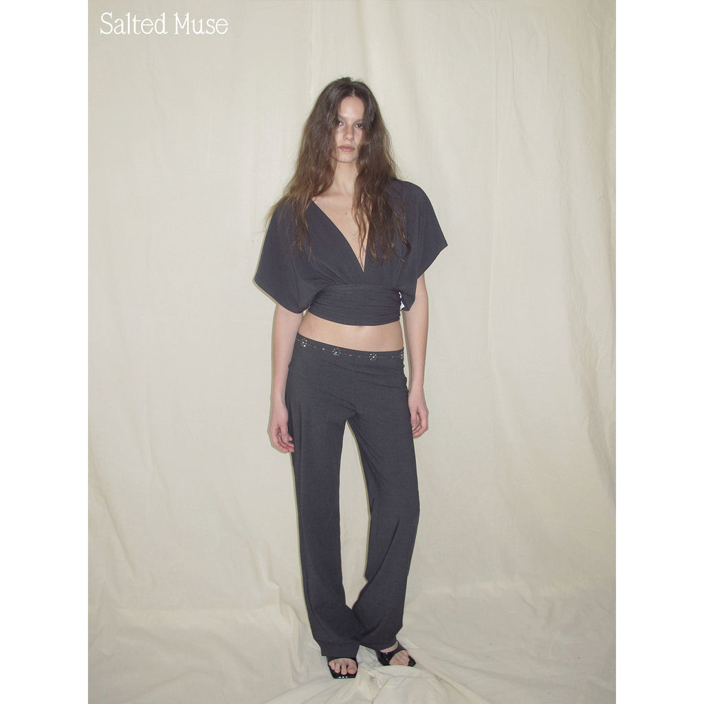 【SaltedMuse】Hot-drilled suit pants