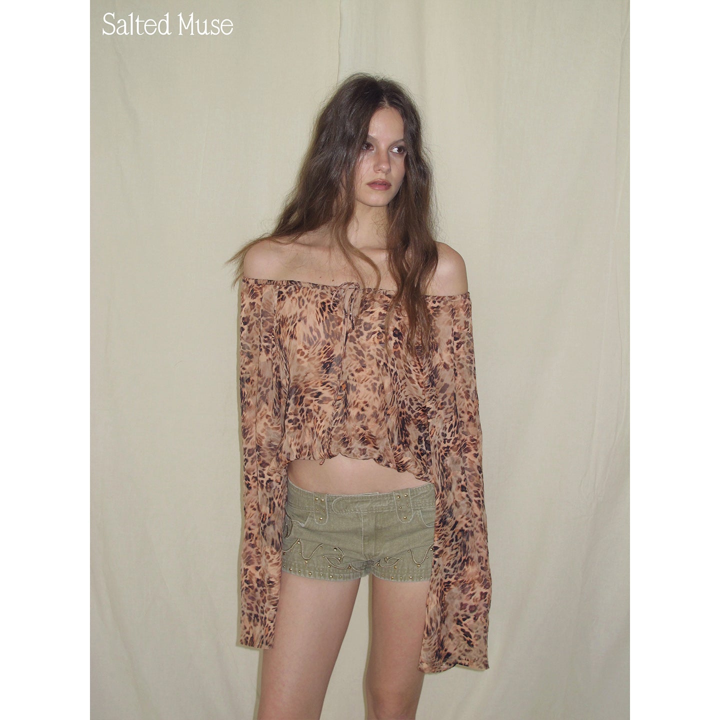 【SaltedMuse】Leopard print top