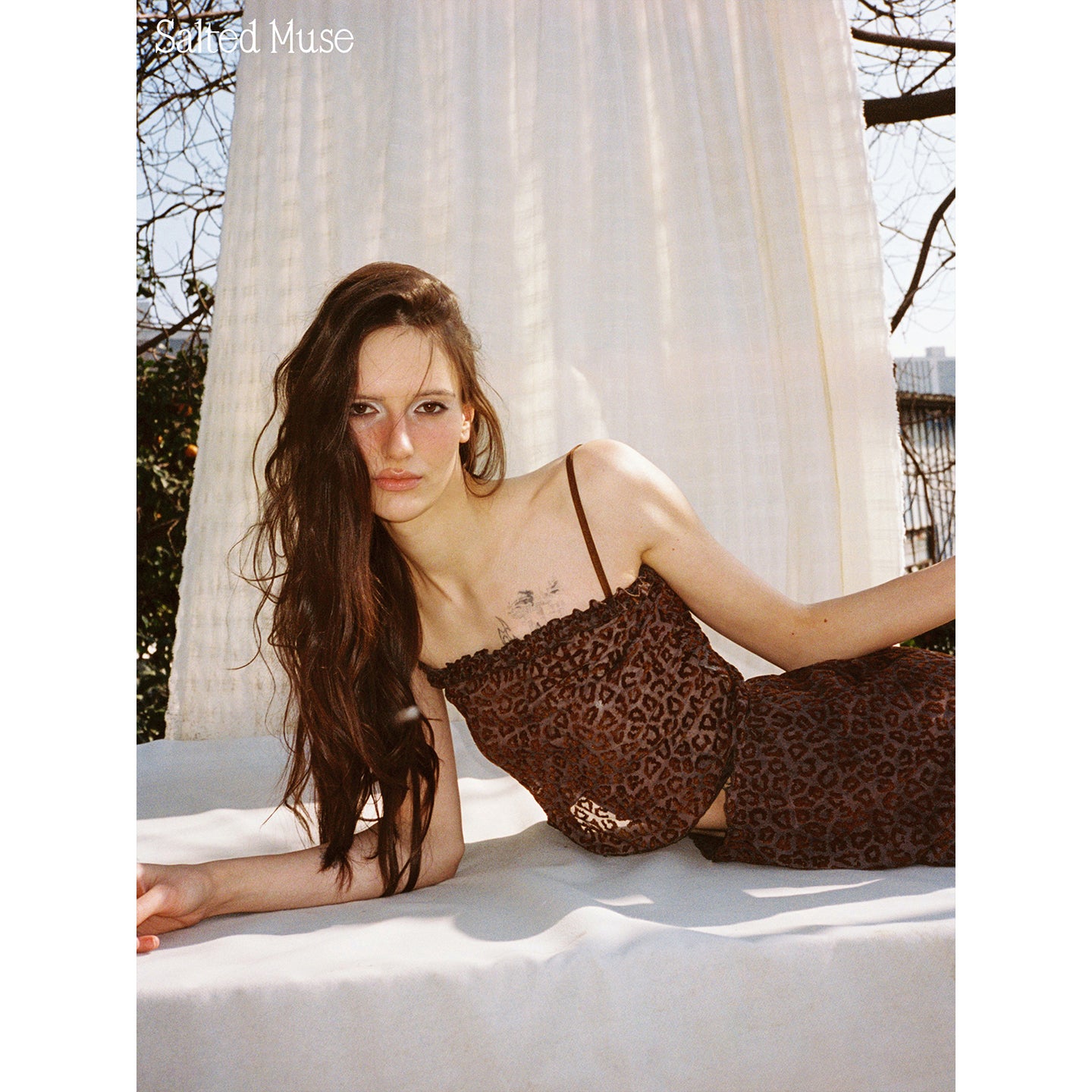 【SaltedMuse】Flocked Tie-dye Camisole