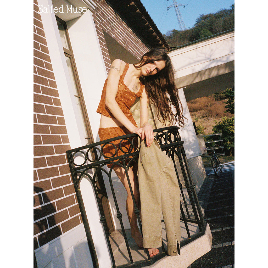 【SaltedMuse】Fleece short skirt