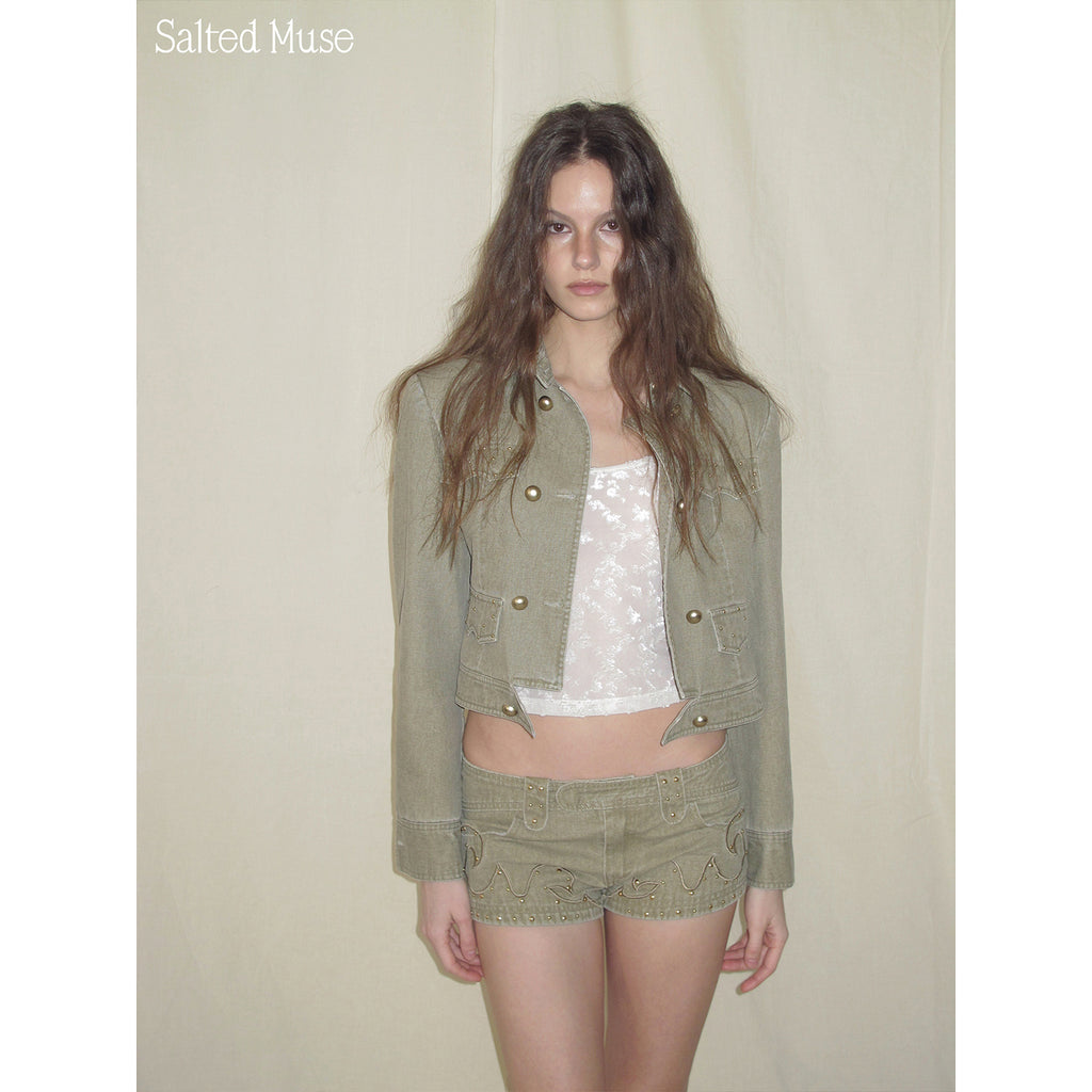 【SaltedMuse】Riveted short jacket