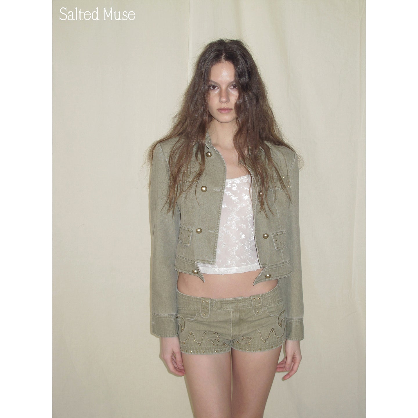 【SaltedMuse】Riveted short jacket