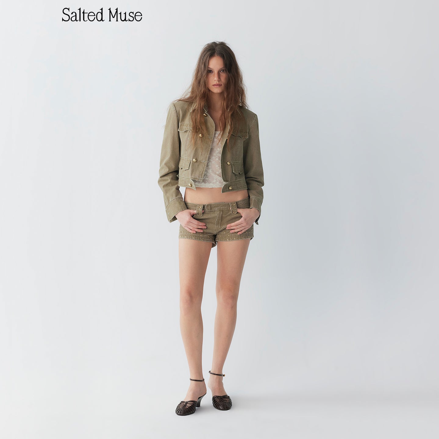【SaltedMuse】Riveted short jacket