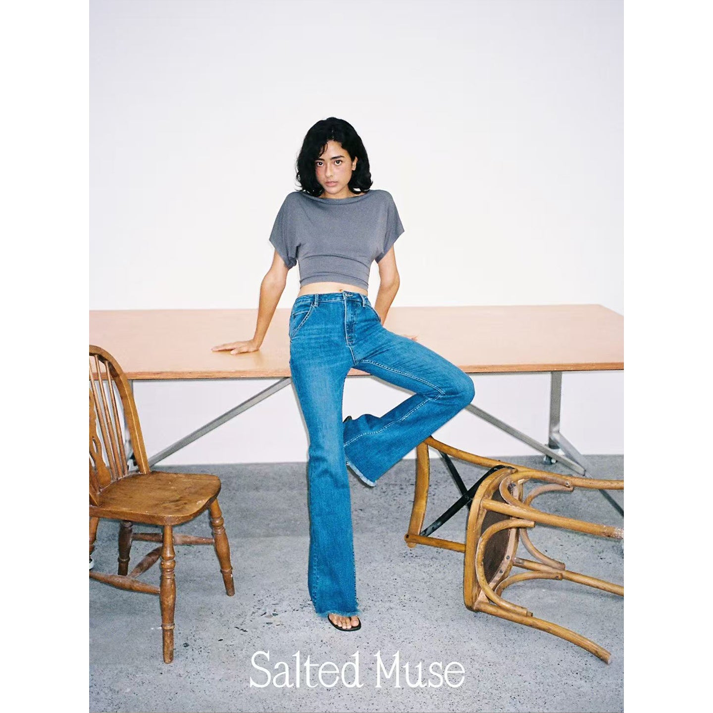 【SaltedMuse】French flared jeans