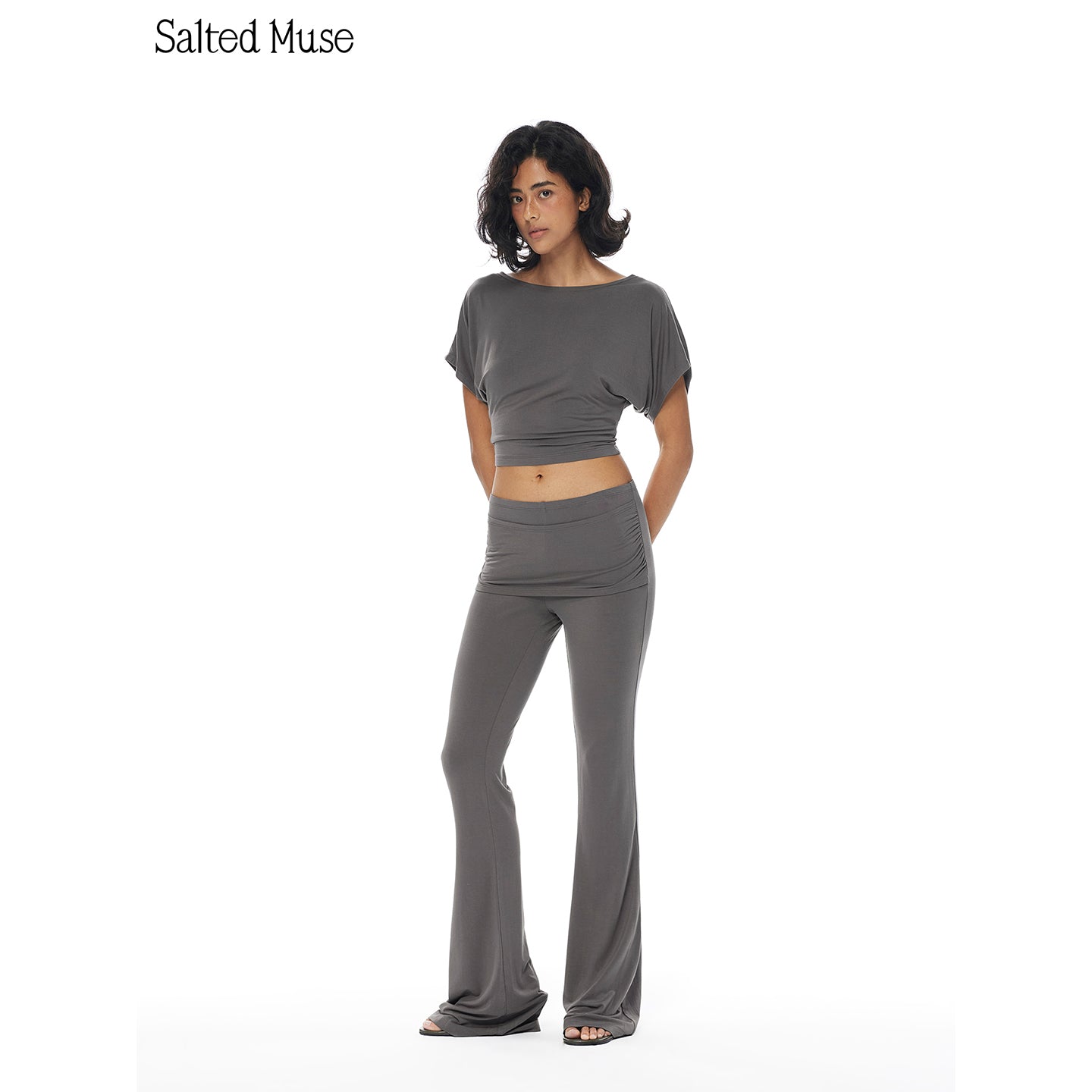 【SaltedMuse】French wide-leg trousers