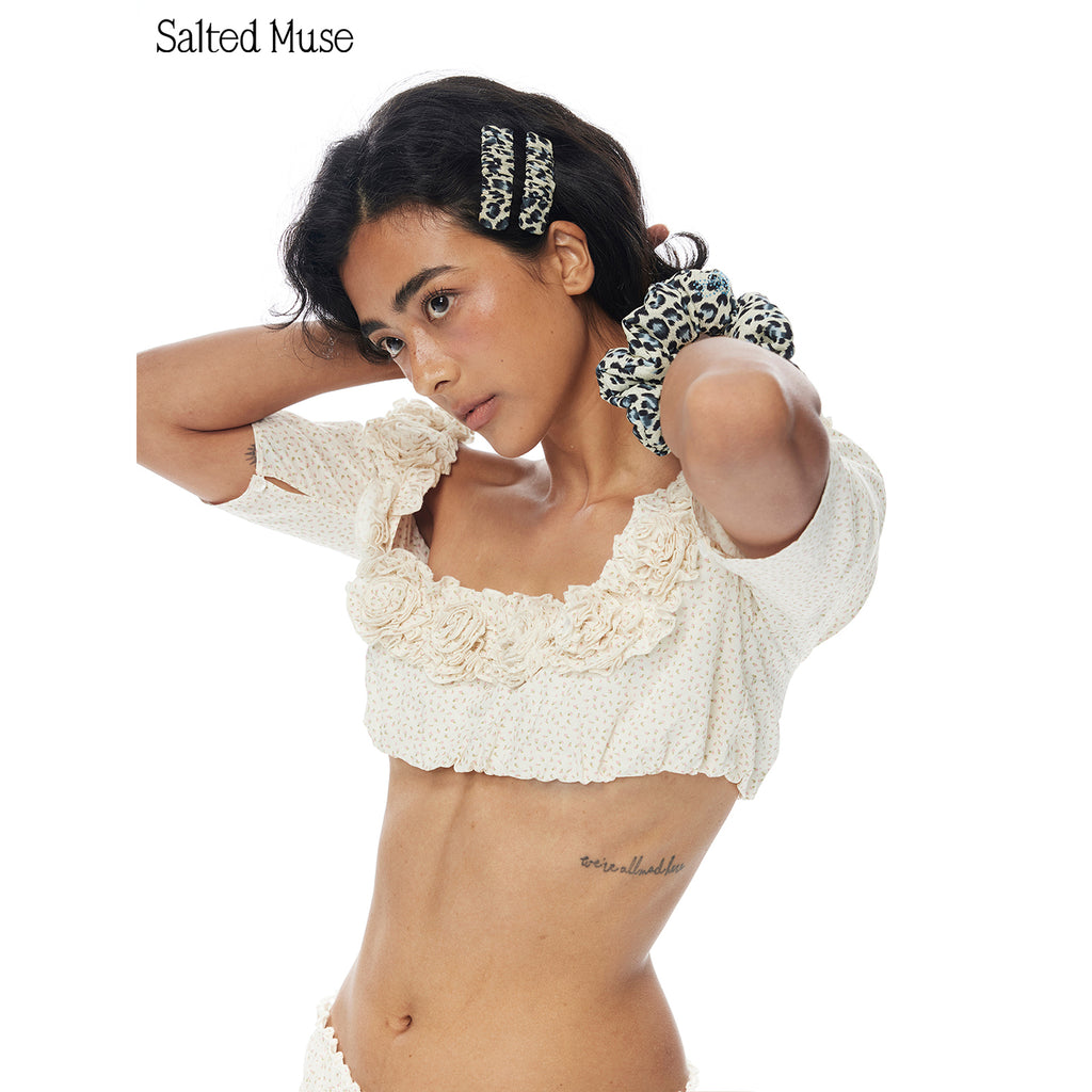 【SaltedMuse】French sequin hair tie