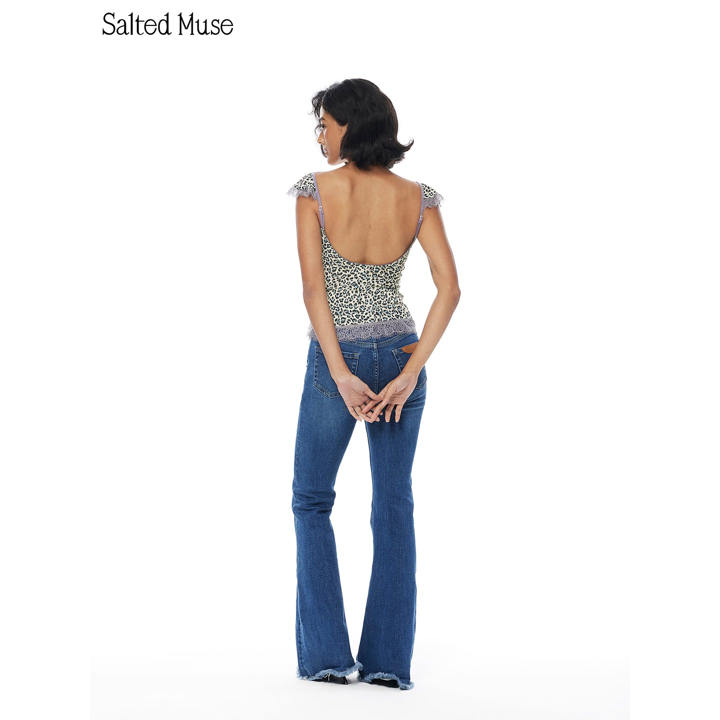 【SaltedMuse】French Lace-spliced camisole