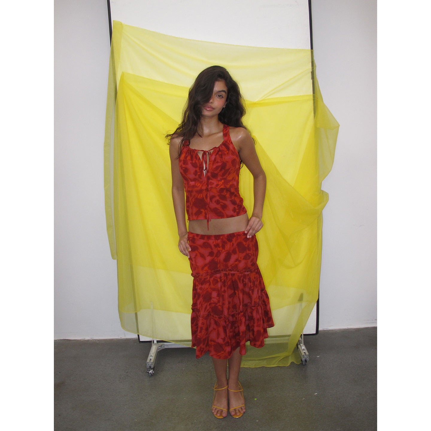 【SaltedMuse】French elastic waist umbrella skirt