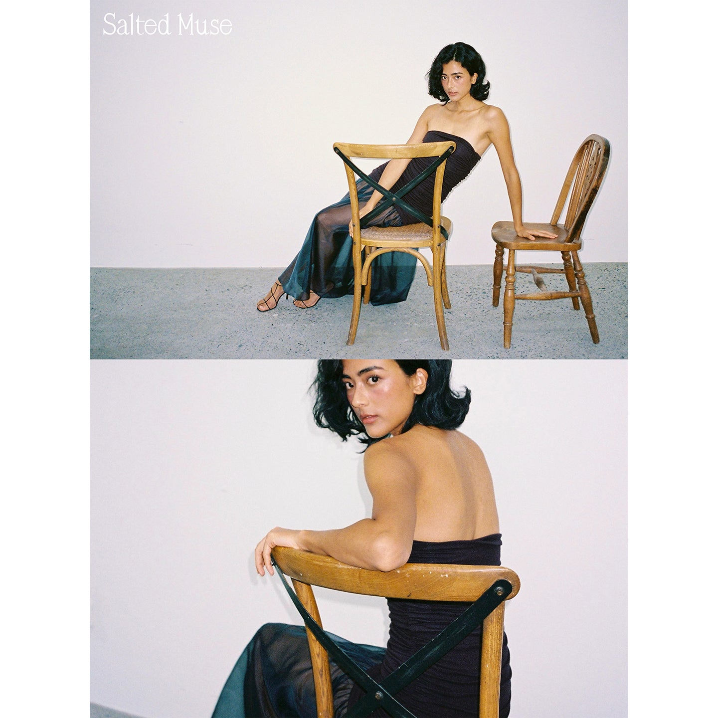 【SaltedMuse】French semi-sheer dress