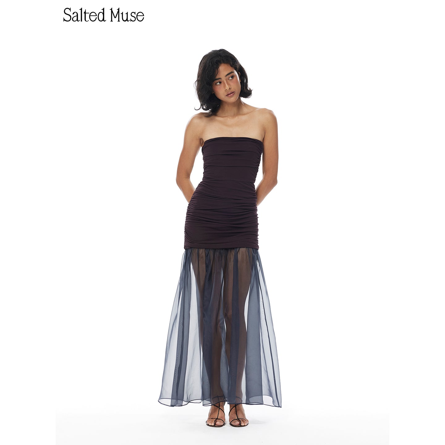 【SaltedMuse】French semi-sheer dress