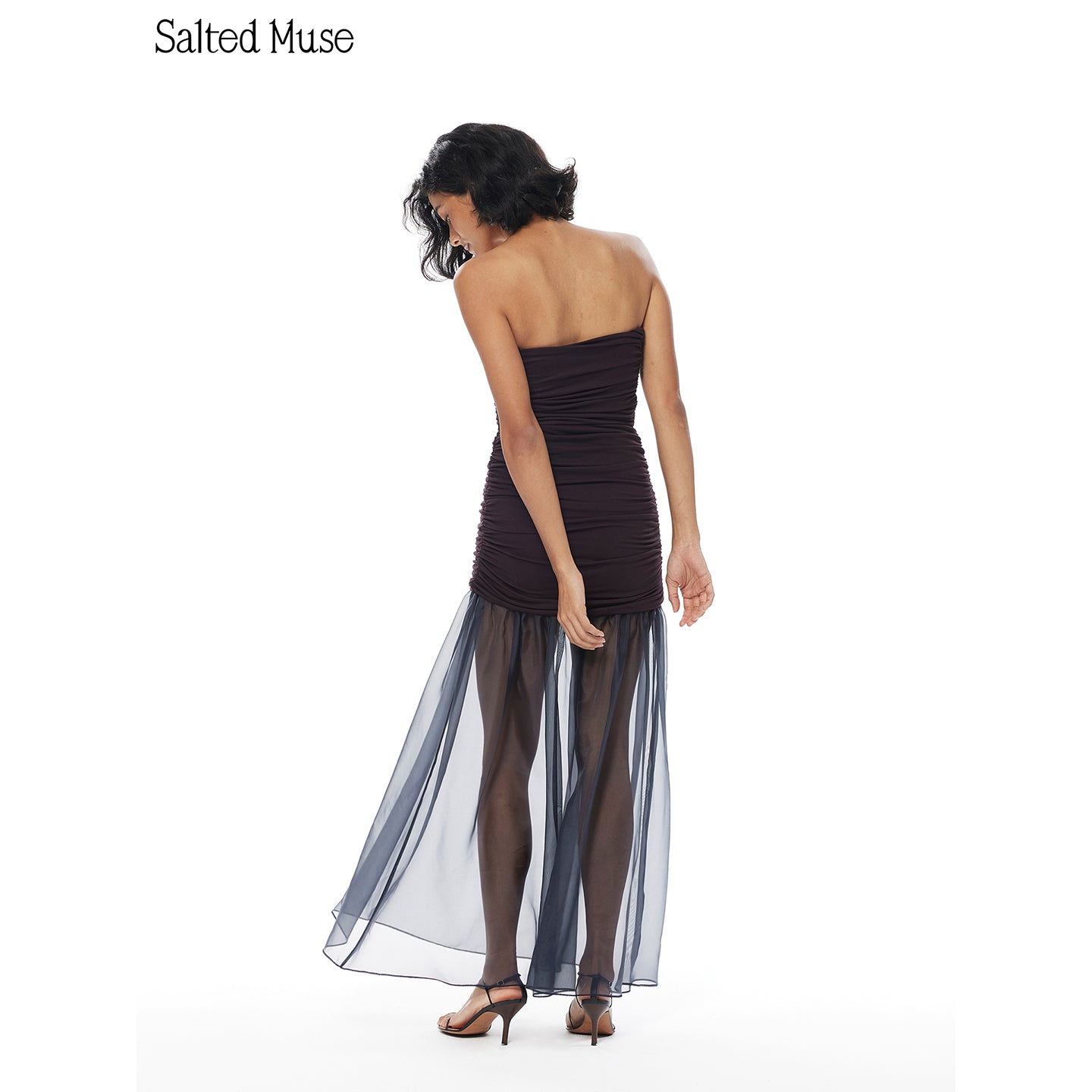 【SaltedMuse】French semi-sheer dress