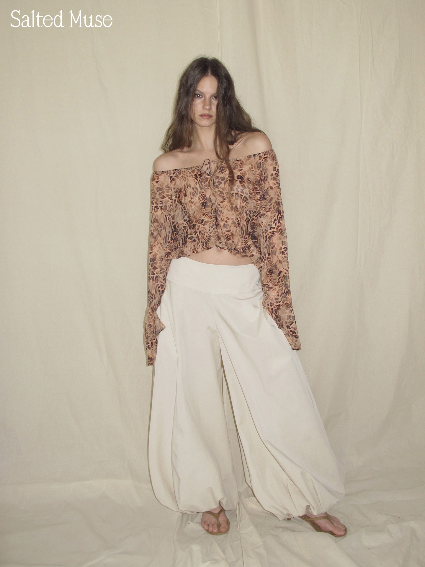 【SaltedMuse】Cotton-feeling lantern pants