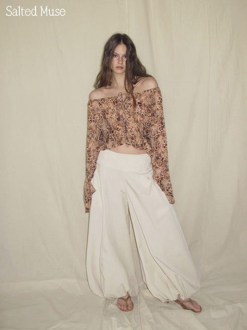 【SaltedMuse】Cotton-feeling lantern pants