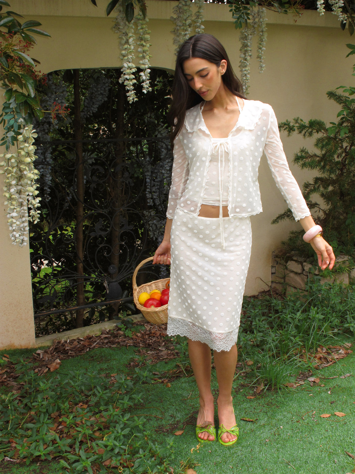 THE CAPUINE SKIRT 丨 WHITE