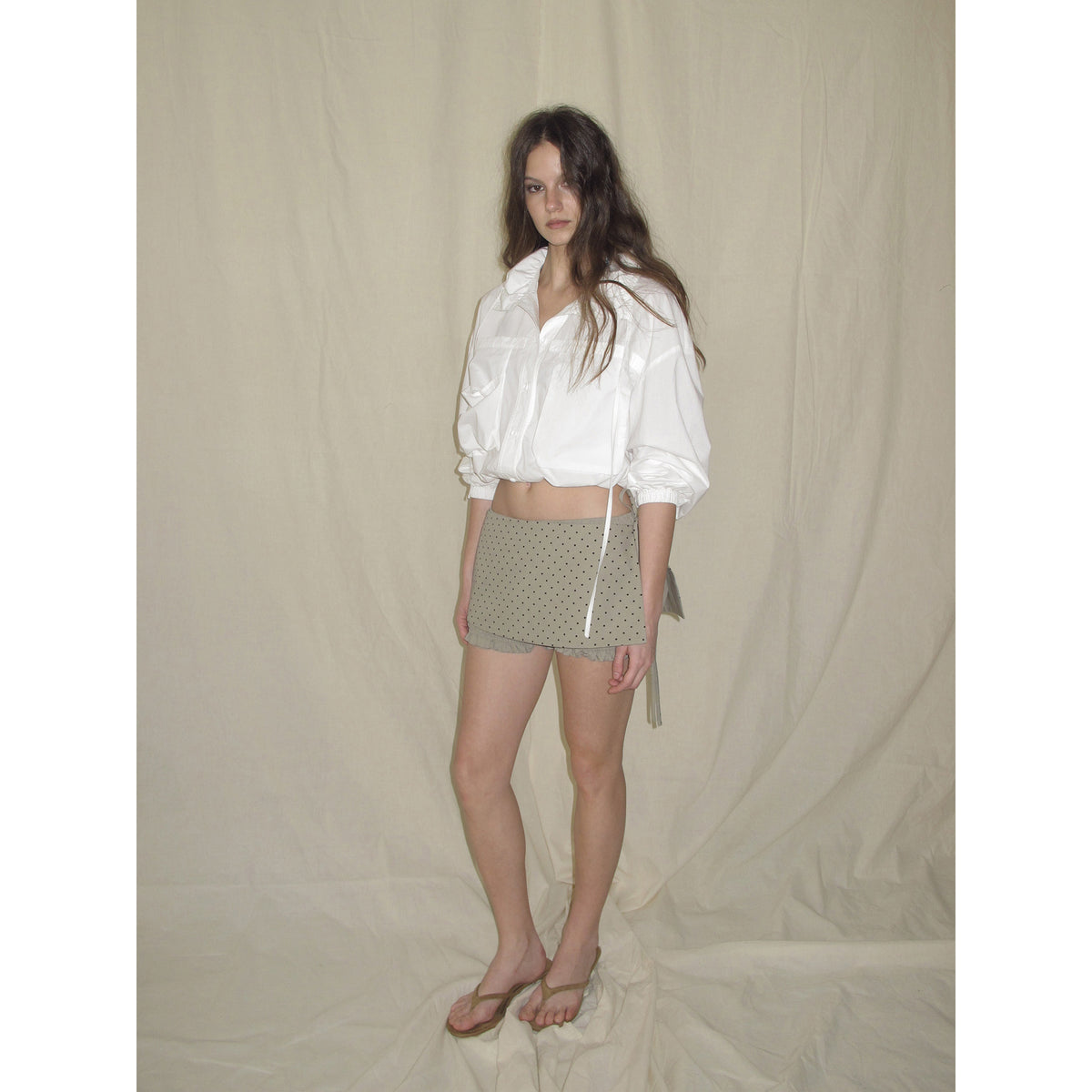 【SaltedMuse】Large Pocket Drawstring Shirt