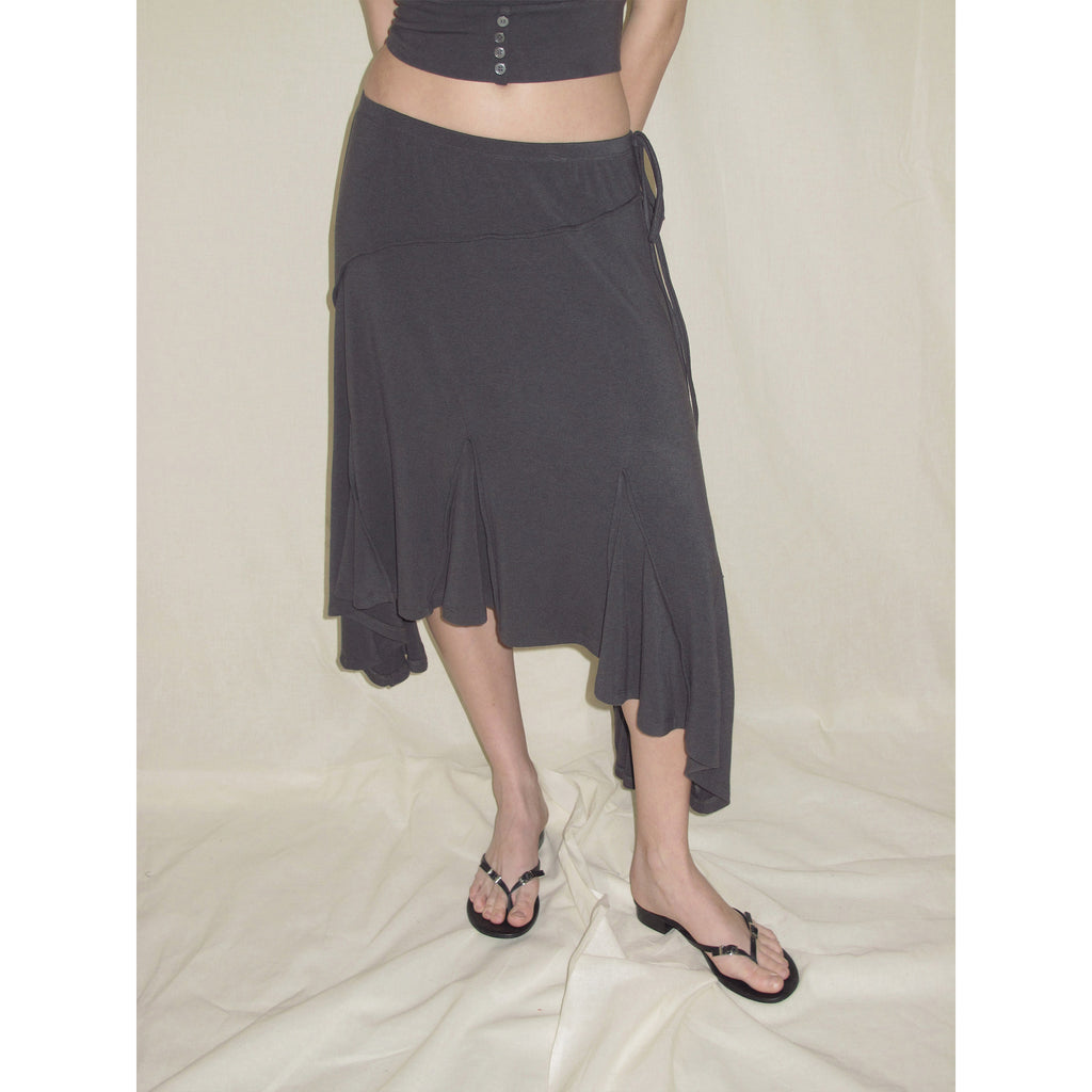 【SaltedMuse】Asymmetrical Midi Skirt