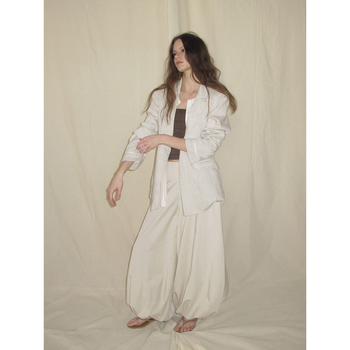 【SaltedMuse】Cotton-feeling lantern pants