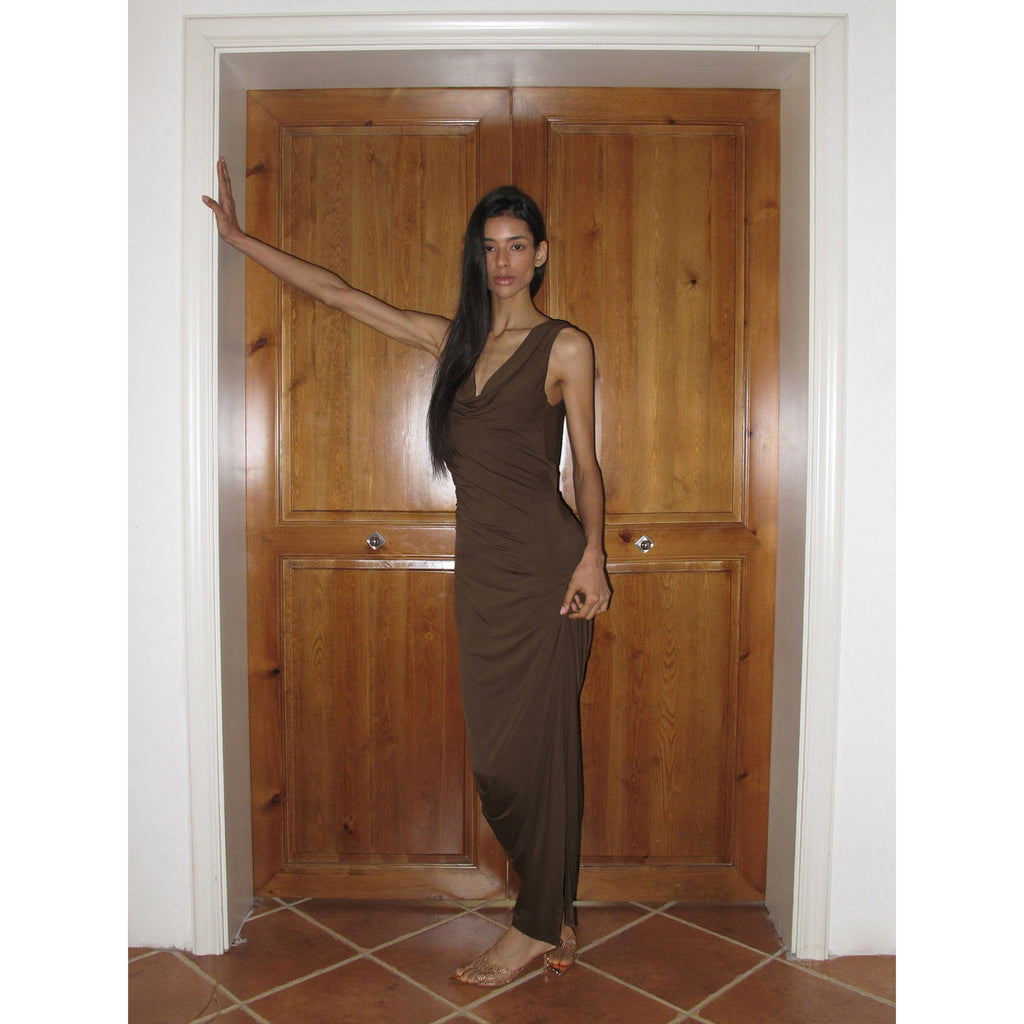 THE GISELLE DRESS丨BROWN