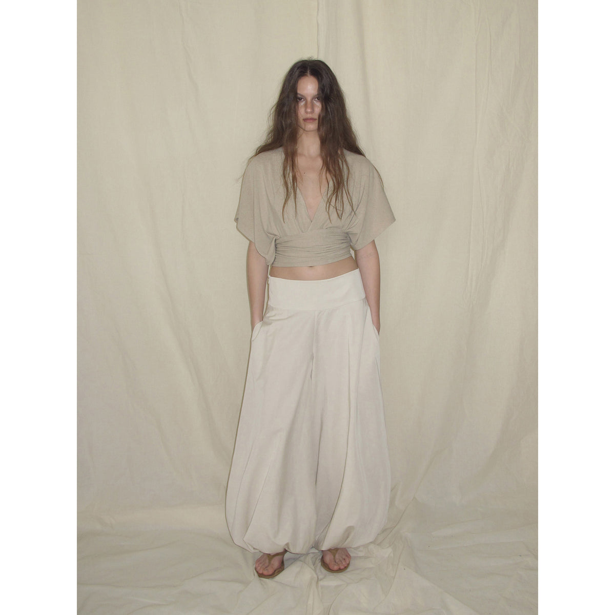 【SaltedMuse】Cotton-feeling lantern pants