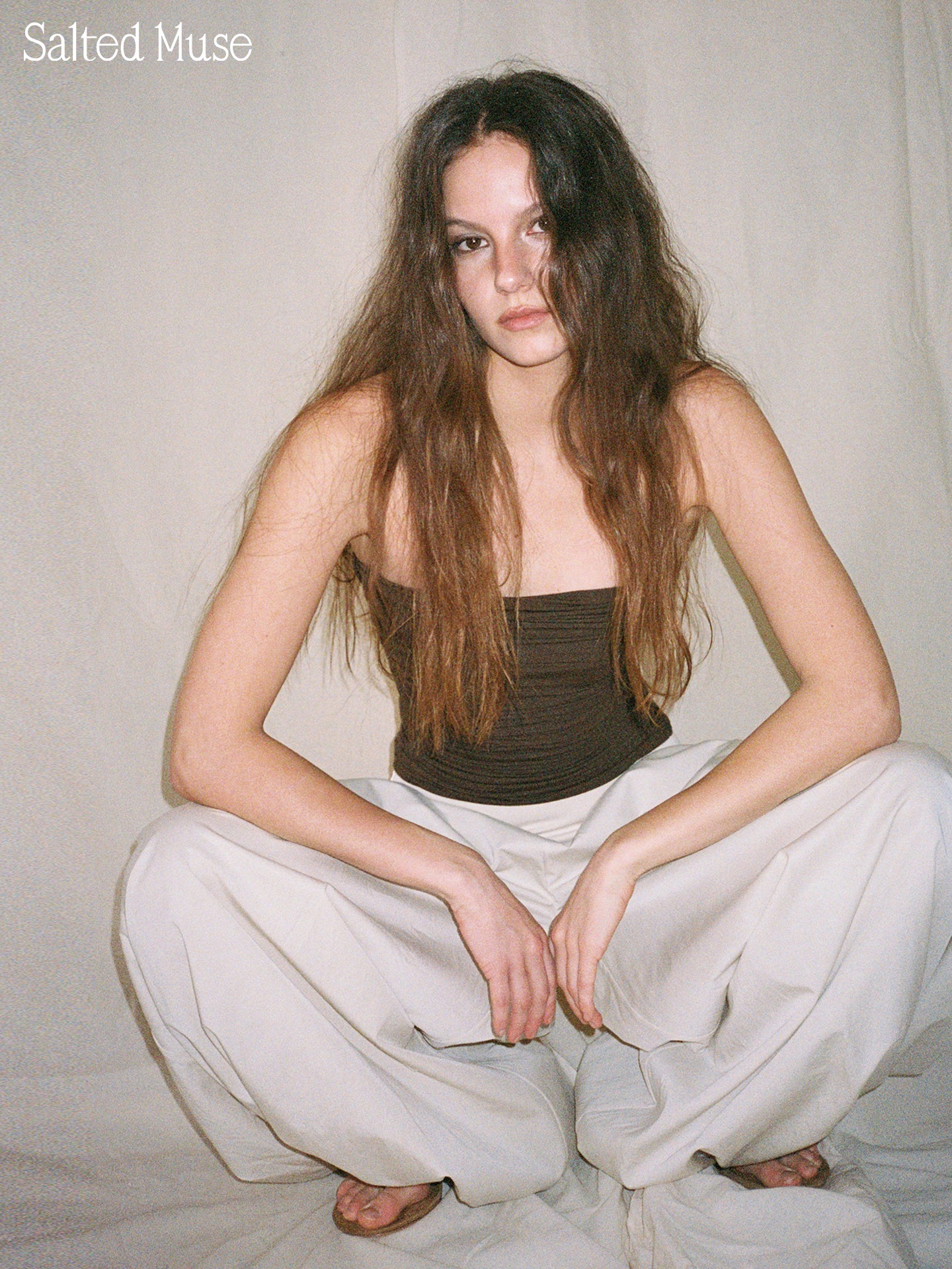【SaltedMuse】Cotton-feeling lantern pants