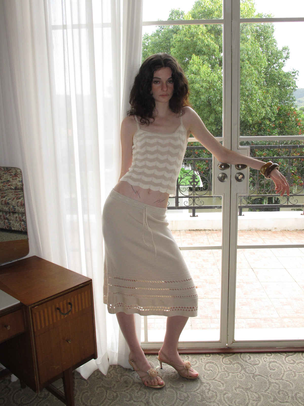 THE ELARA SKIRT 丨 BEIGE