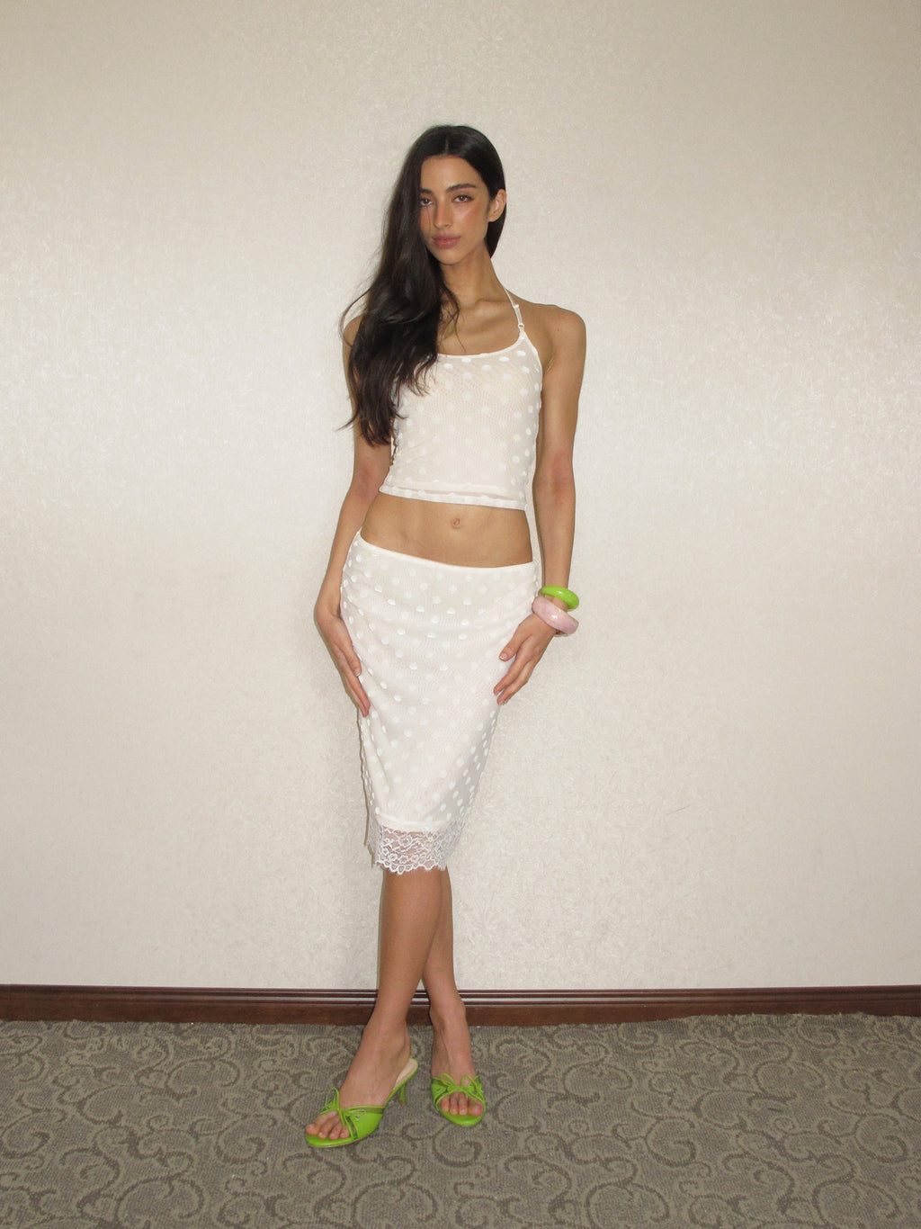 THE CAPUINE SKIRT 丨 WHITE