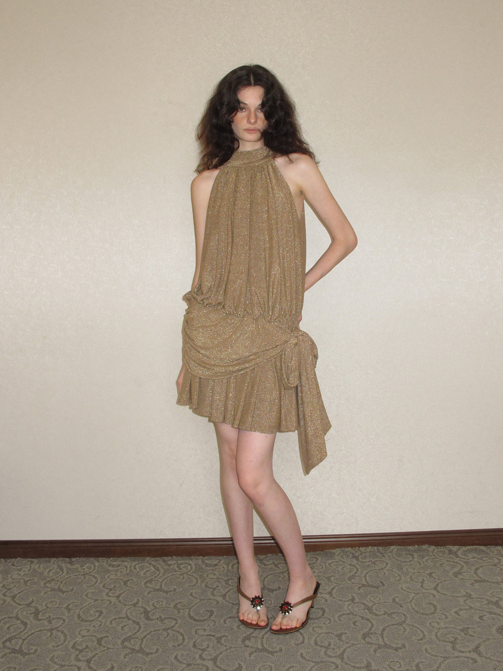 THE MIREILLE DRESS丨 KHAKI