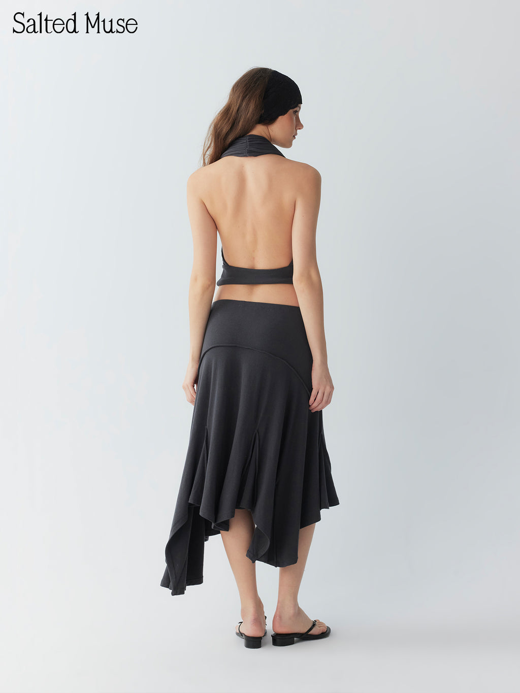 【SaltedMuse】Deep v-neck knitwear