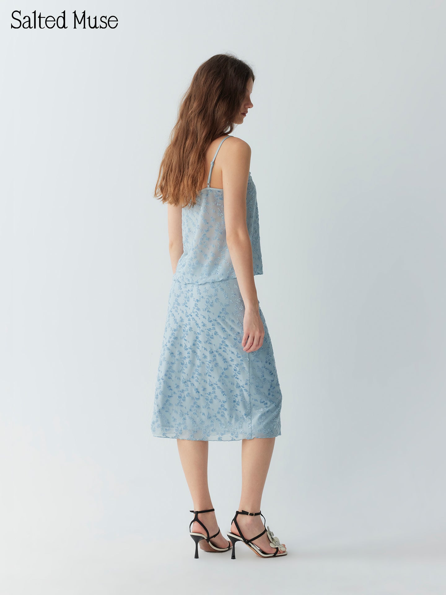 【SaltedMuse】Jacquard v-neck suspenders
