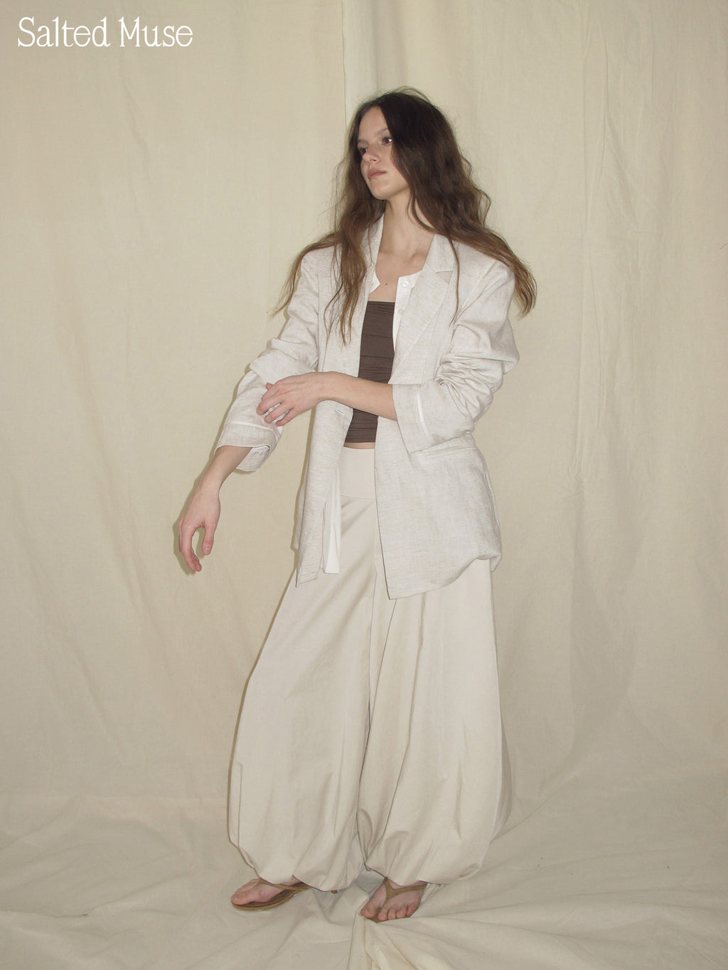 【SaltedMuse】Cotton-feeling lantern pants