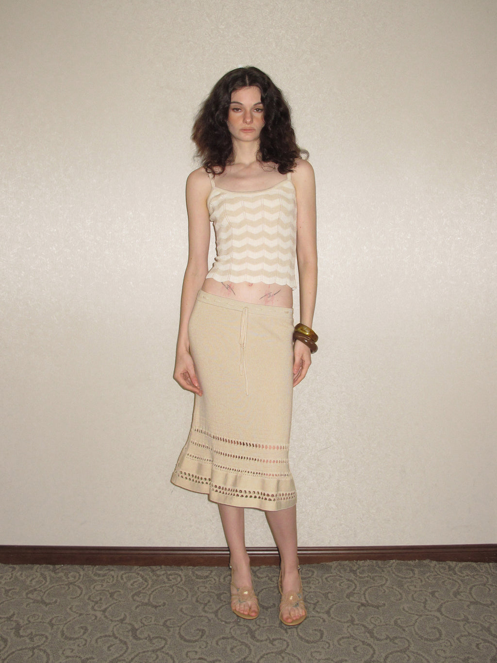 THE ELARA SKIRT 丨 BEIGE