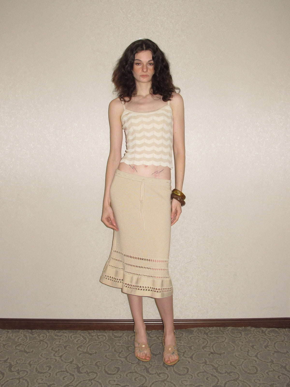 THE ELARA SKIRT 丨 BEIGE