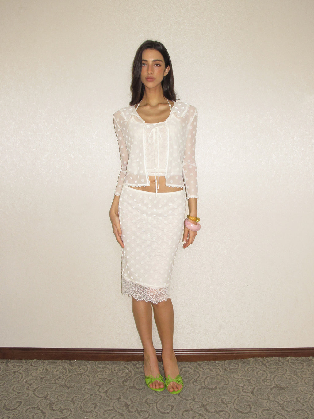 THE DELPHINE CARDIGAN 丨 WHITE