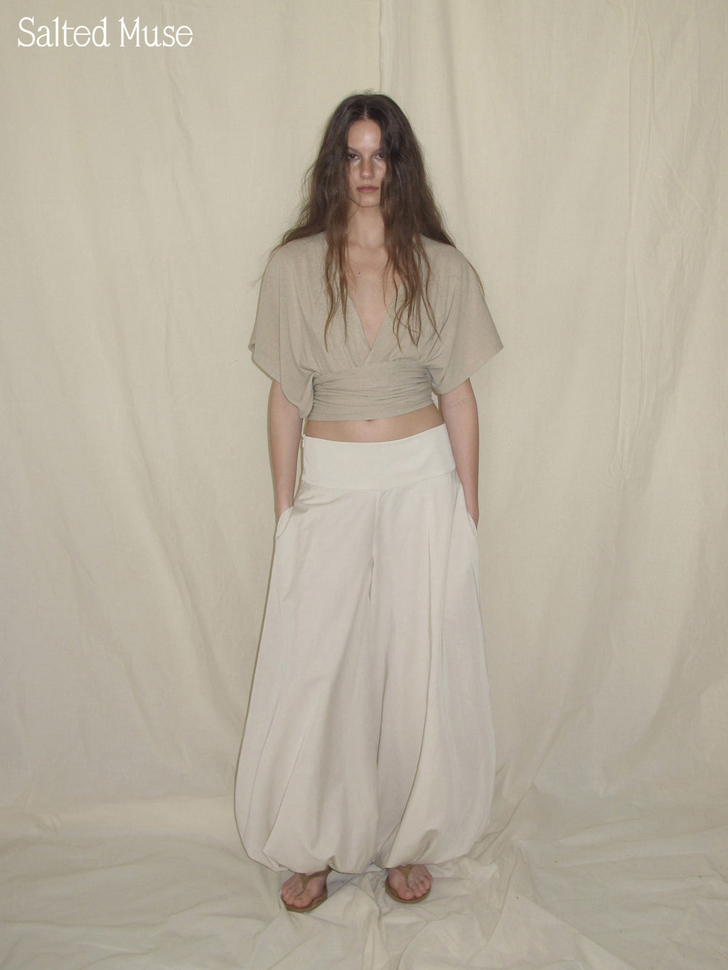 【SaltedMuse】Cotton-feeling lantern pants
